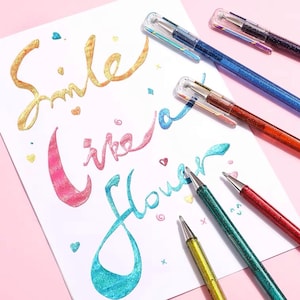 Pentel Hybrid metallic 1.0 color pen set of 8