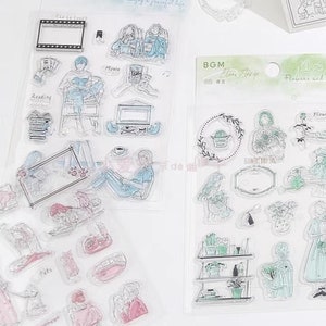 BGM clear stamps, plannen, winkelen, schema, eten, vakantie, studie, werk, dagelijks leven