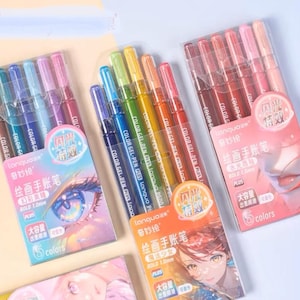 Set di 61 penne gel colorate metalliche Languo da 1 mm