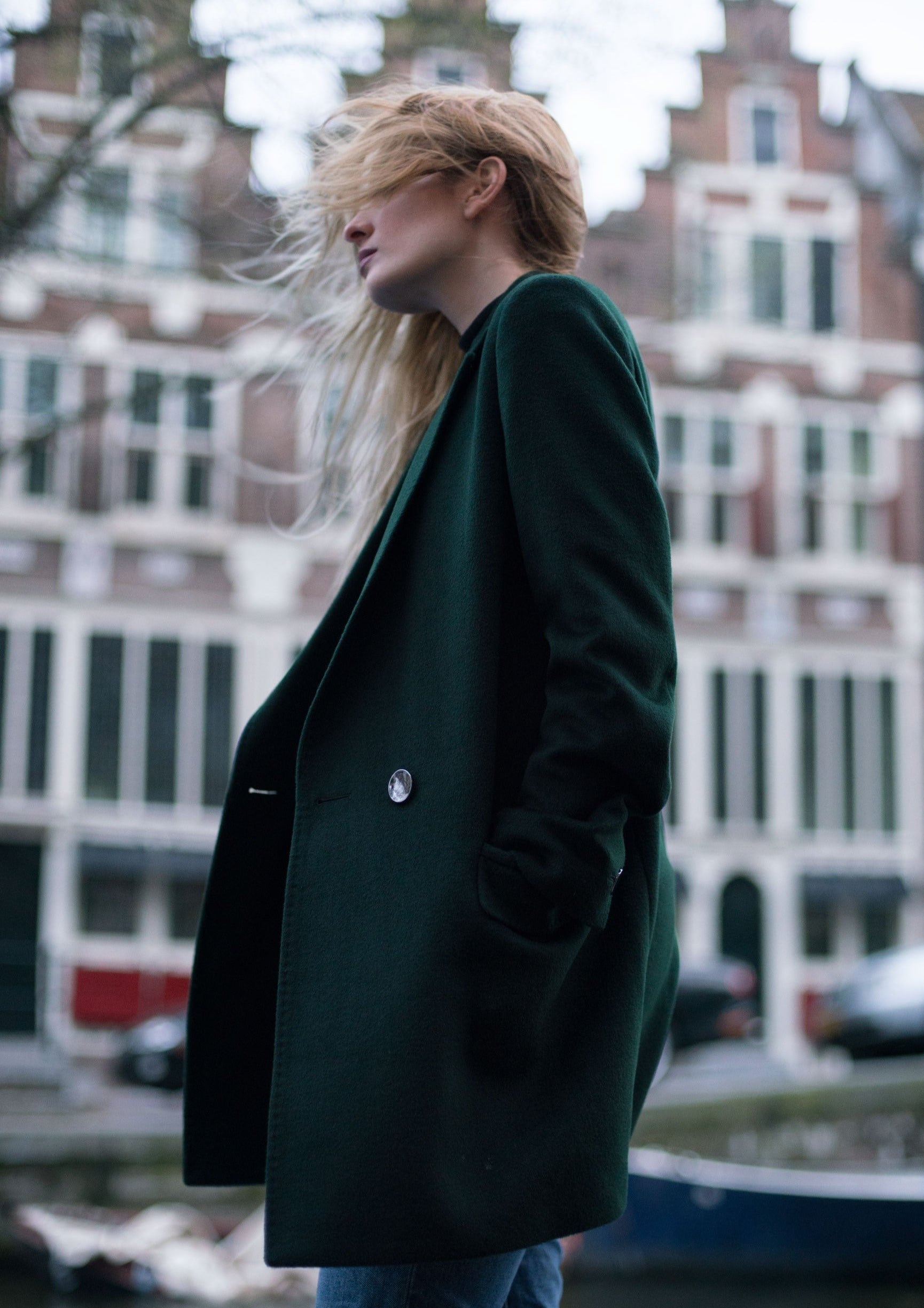 Green hotsell wool jacket