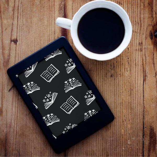 Open Book Oasis: Kindle Lock Screen Display with Flourishing Pages