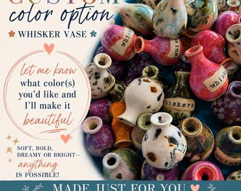 Hand-Thrown Whiskers Keepsake Vase - Glazed Ceramic (TM)