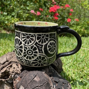 Sgraffito Coffee Mug