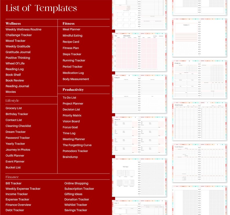 Notability Planner, 2023 2024 Planner | All in One Planner, Goodnotes ...