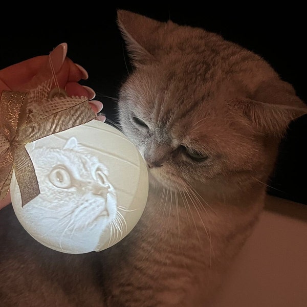 Weihnachtskugel mit Ihren Lieblingsfotos Lithophane