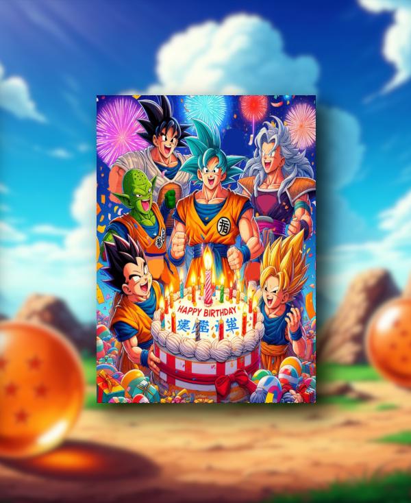 Dragon ball birthday card - Etsy 日本