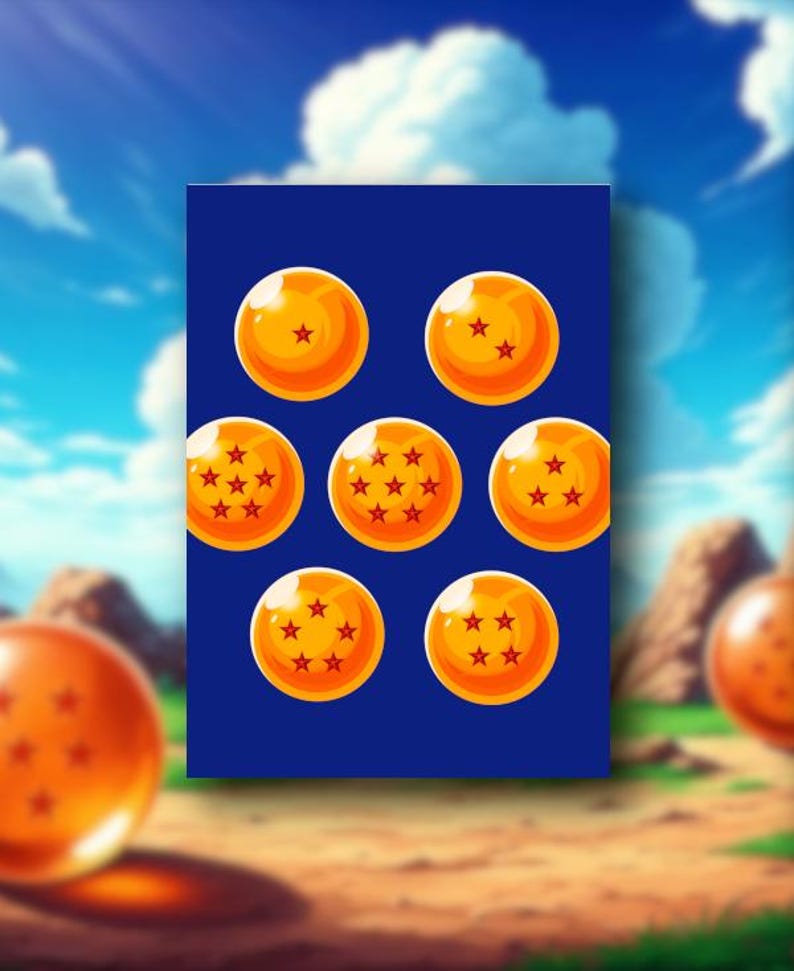 Dragon Ball Z Birthday Card, Digital Goku Card, Instant Download PDF