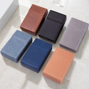 Portasigarette personalizzato, regalo per fumatori, scatola per sigarette personalizzata, sigaro, portasigarette in pelle, regalo per lui
