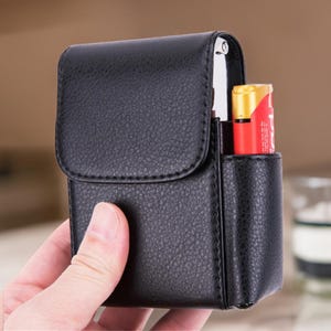 Portasigarette personalizzato, regalo per fumatori, scatola per sigarette personalizzata, sigaro, portasigarette in pelle, regalo per lui