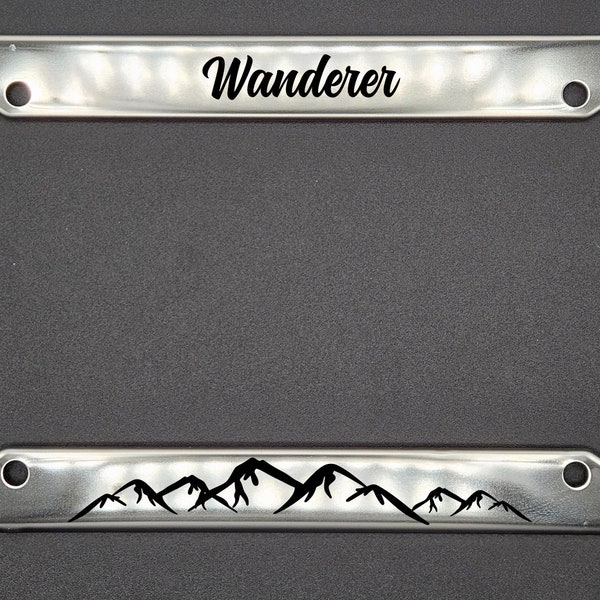 Wanderer - Metal License Plate Frame