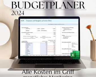 Budget planner German 2024 personal finance budget monthly budget tracker German personal budget planner 2024 German digital Excel