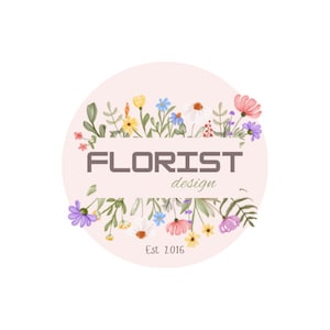 DIGITAL DOWNLOAD editable florist logo