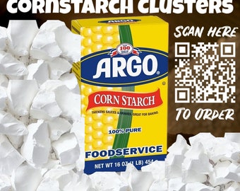 EXTRA HARD !! Argo Cornstarch Mini Chunks Crumbles (Sample Pack) 2oz #CrunchyCornstarchChunk #ExtraHardCornstarchChunks #SnackSize #Argo