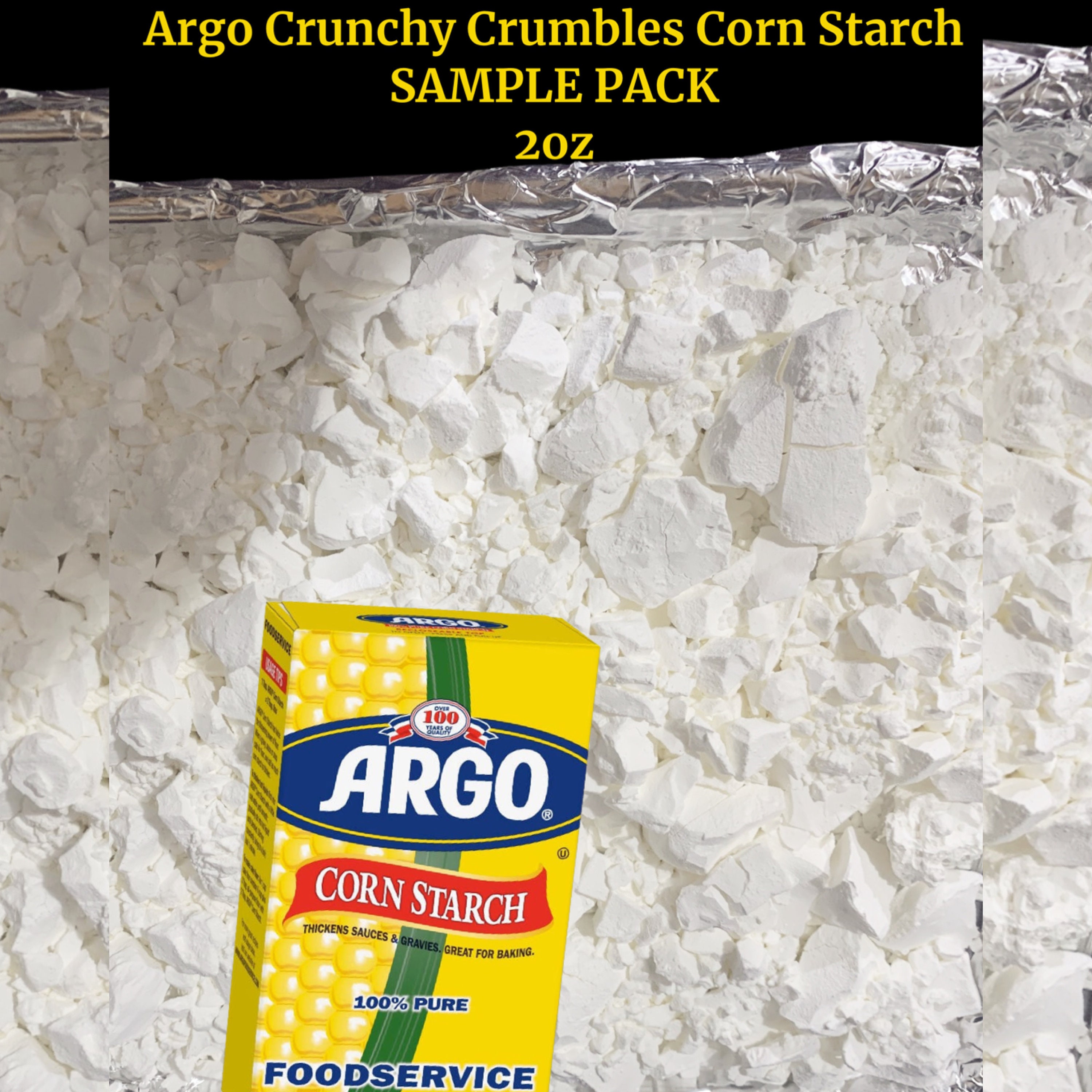 Cornstarch,lightly Oven Toasted Cornstarch Chunks,argo and Great Value  Cornstarch,starch,cornstarch Chunks,cornstarch Bricks,toasted Cornsta 