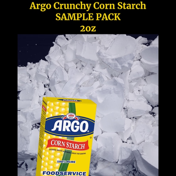 Crunchy Argo Cornstarch Mini Chunks Crumbles (Probepackung) 2oz