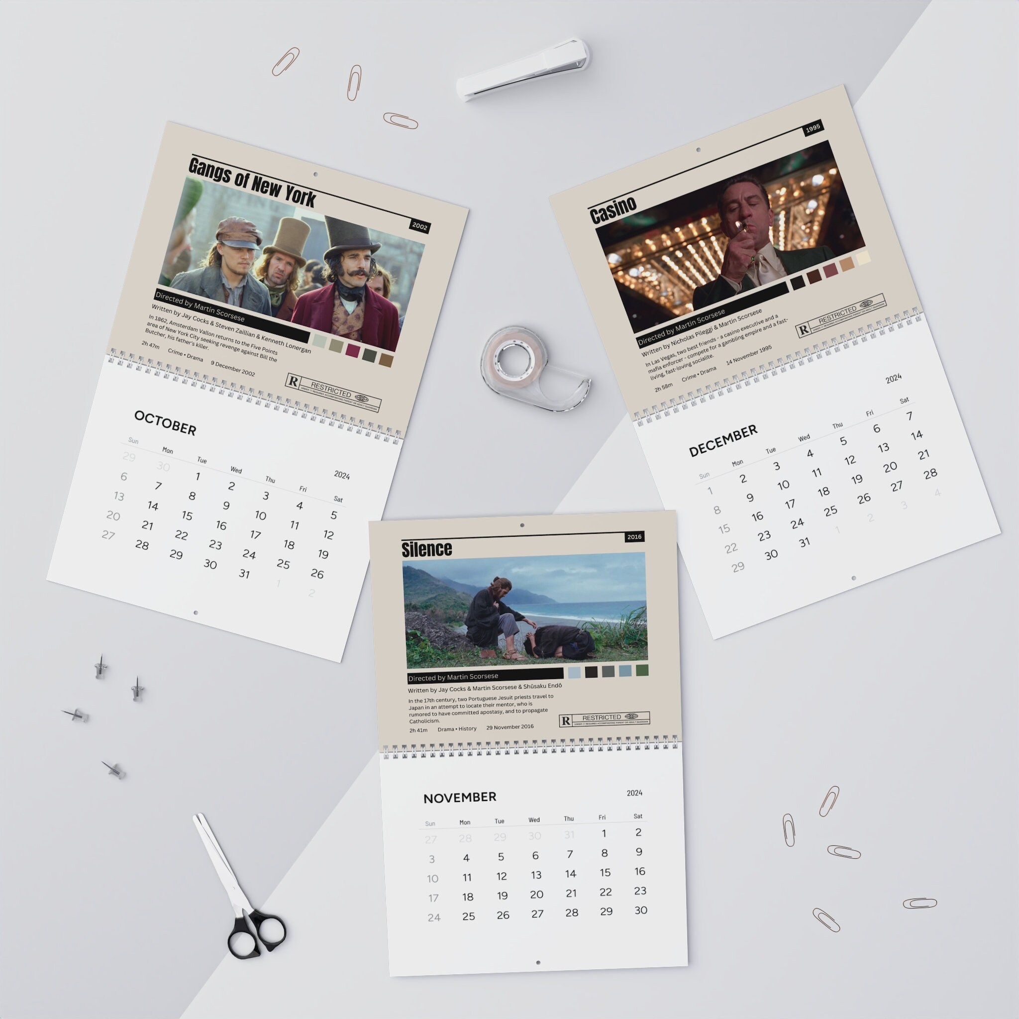 2024 in Martin Scorsese Wall Calendar - Etsy