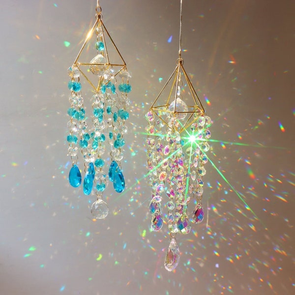 Sparkling Light Suncatcher Crystal Suncatcher Crystal Prism RainbowMaker Magical Room Décor Boho Décor Home Décor Wind Chimes dreamcatcher