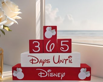 365 Day Disney Countdown Blocks - Etsy