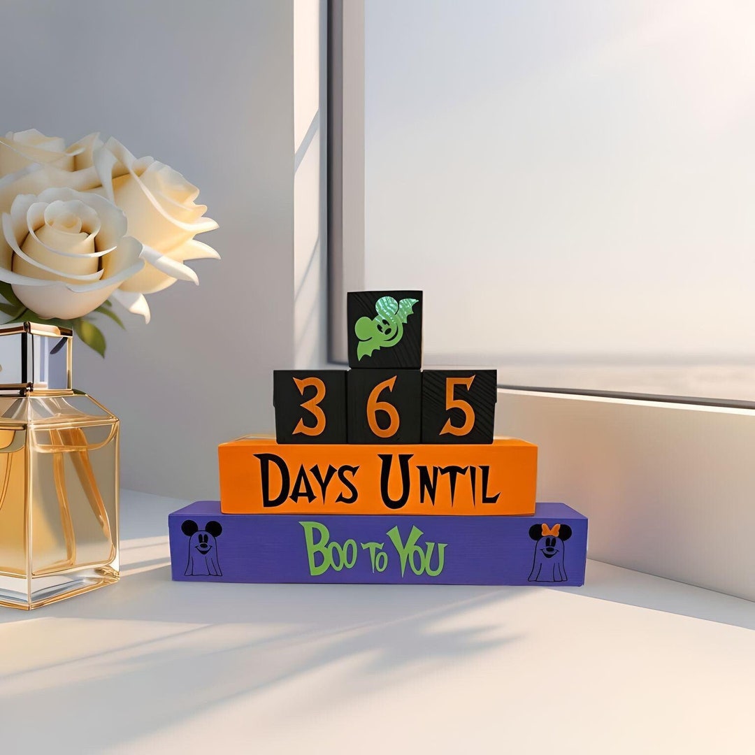 365 Day Disney Halloween Countdown Blocks - Etsy