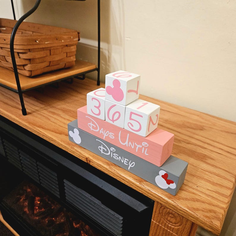 365 Day Disney Countdown Blocks - Etsy