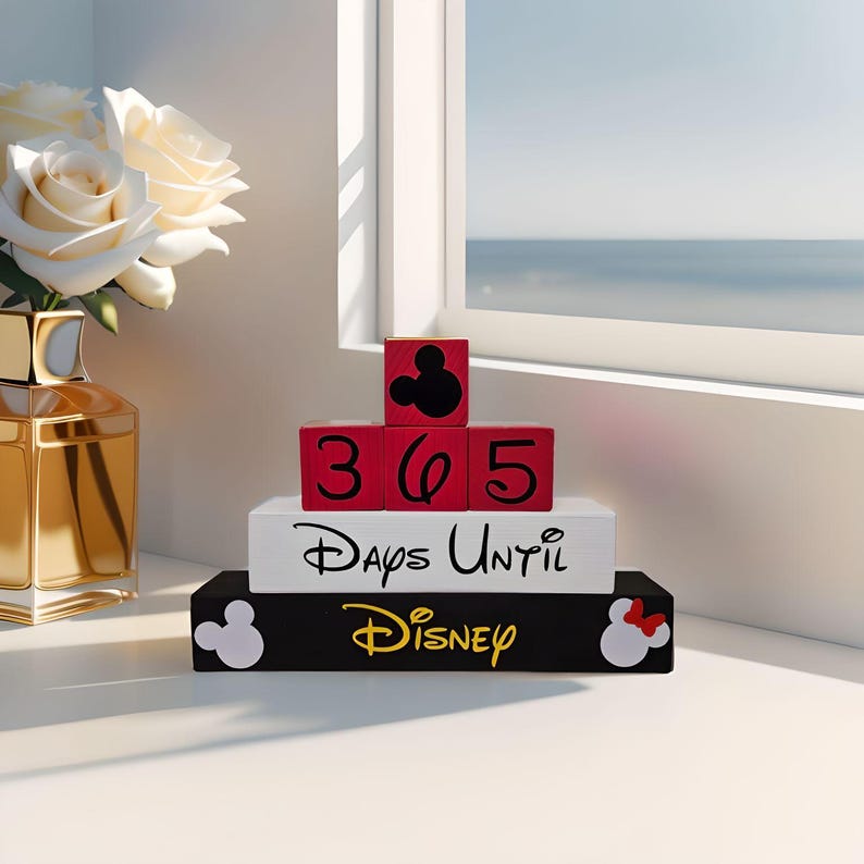 365 Day Disney Cruise Countdown Blocks - Reversible - Etsy