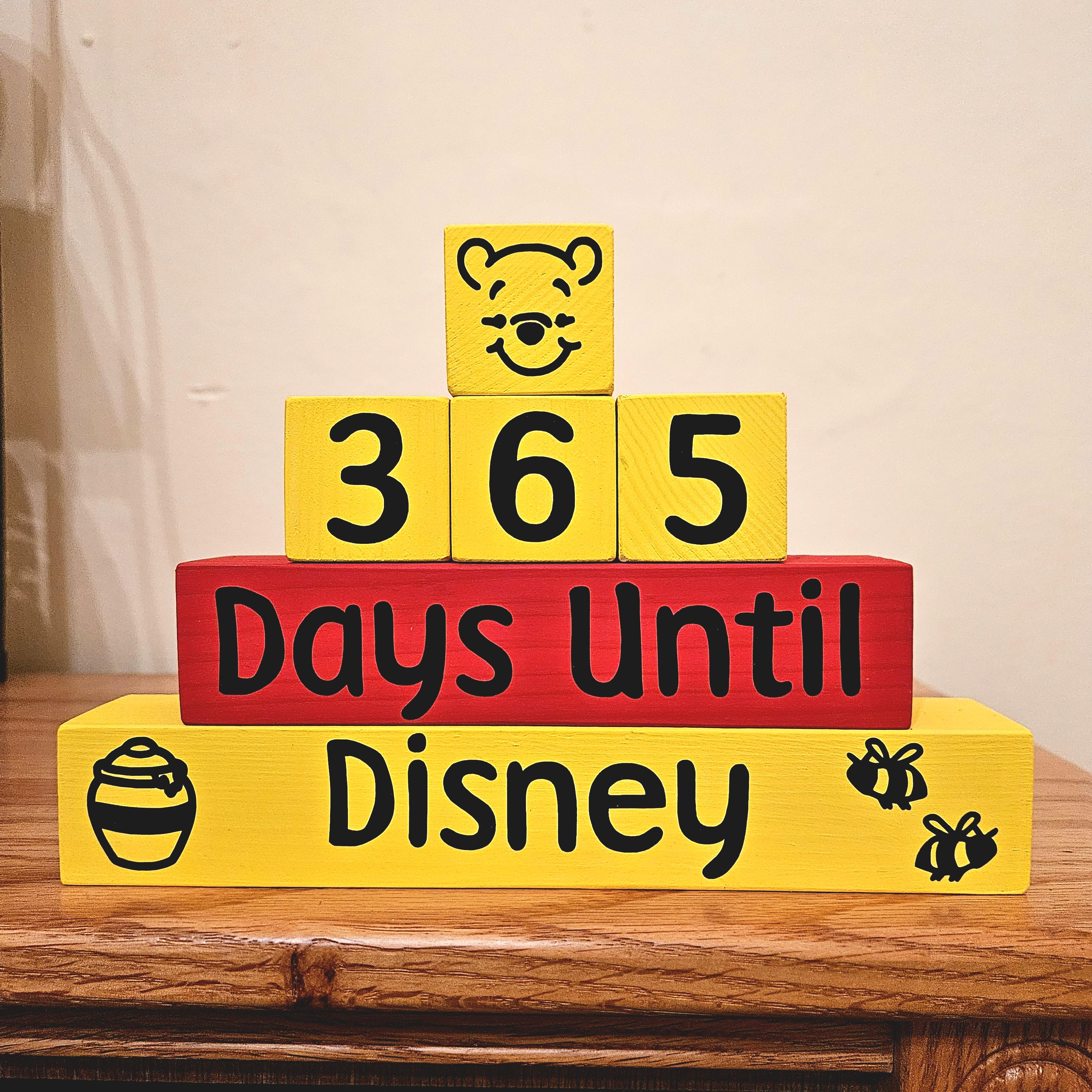 365 Day Disney Pooh Countdown Blocks - Etsy