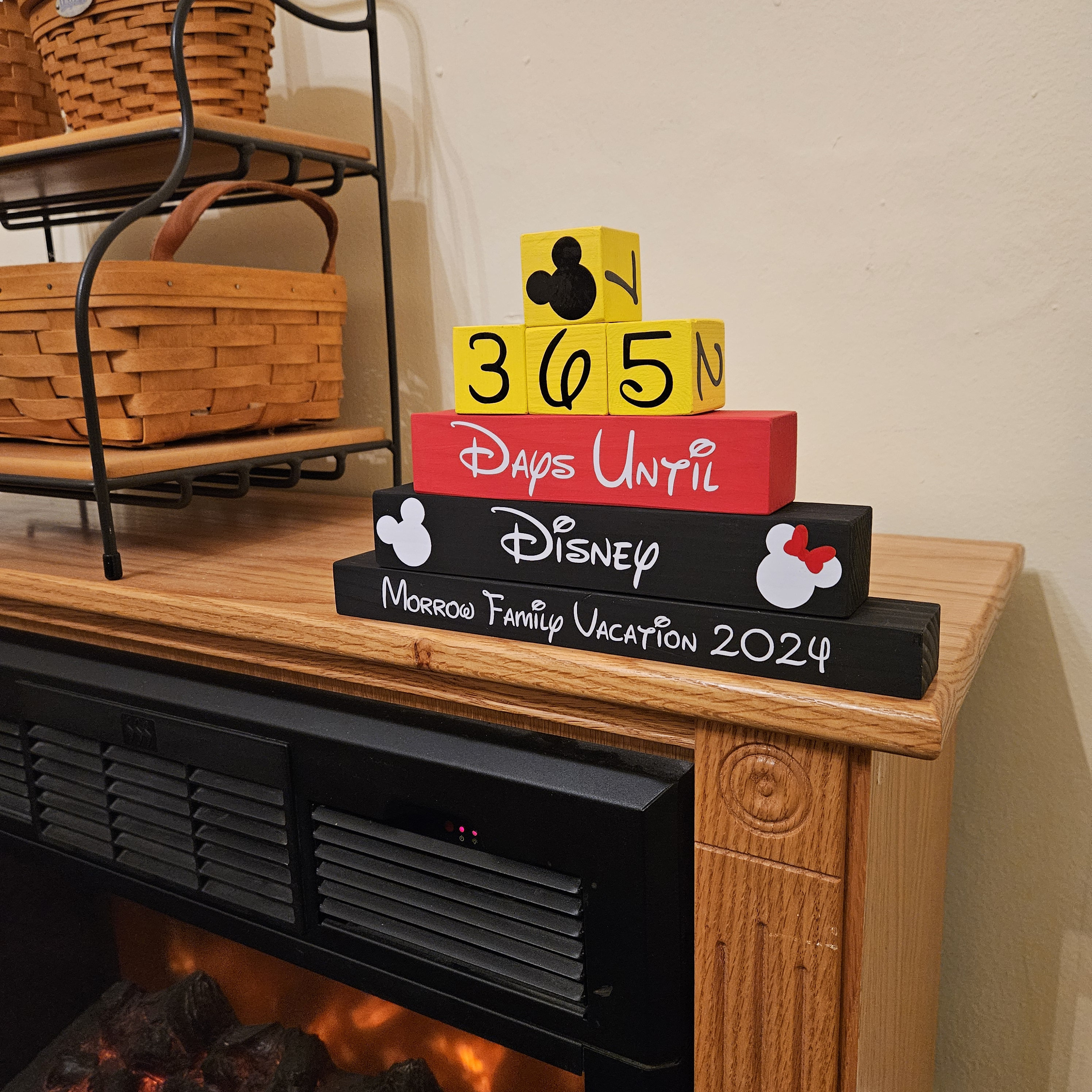 365 Day Disney Countdown Blocks Personalized - Etsy