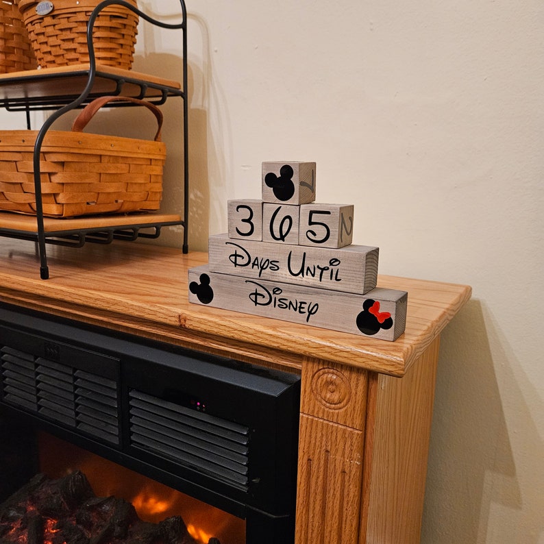 365 Day Disney Countdown Blocks - Etsy