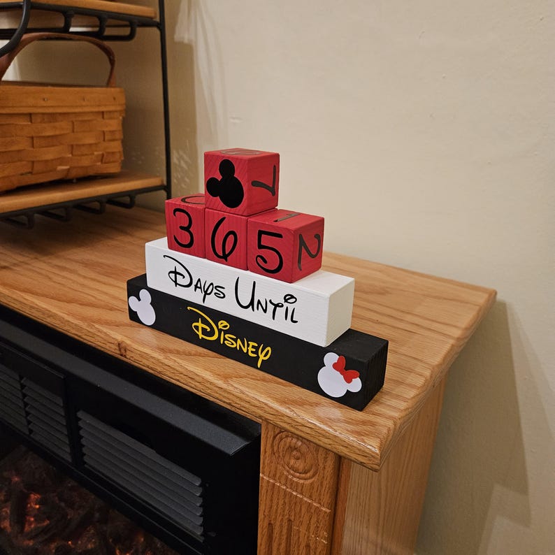365 Day Disney Cruise Countdown Blocks - Reversible - Etsy