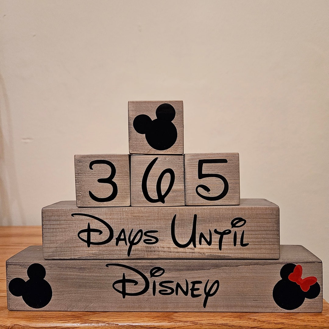 365 Day Disney Countdown Blocks - Etsy
