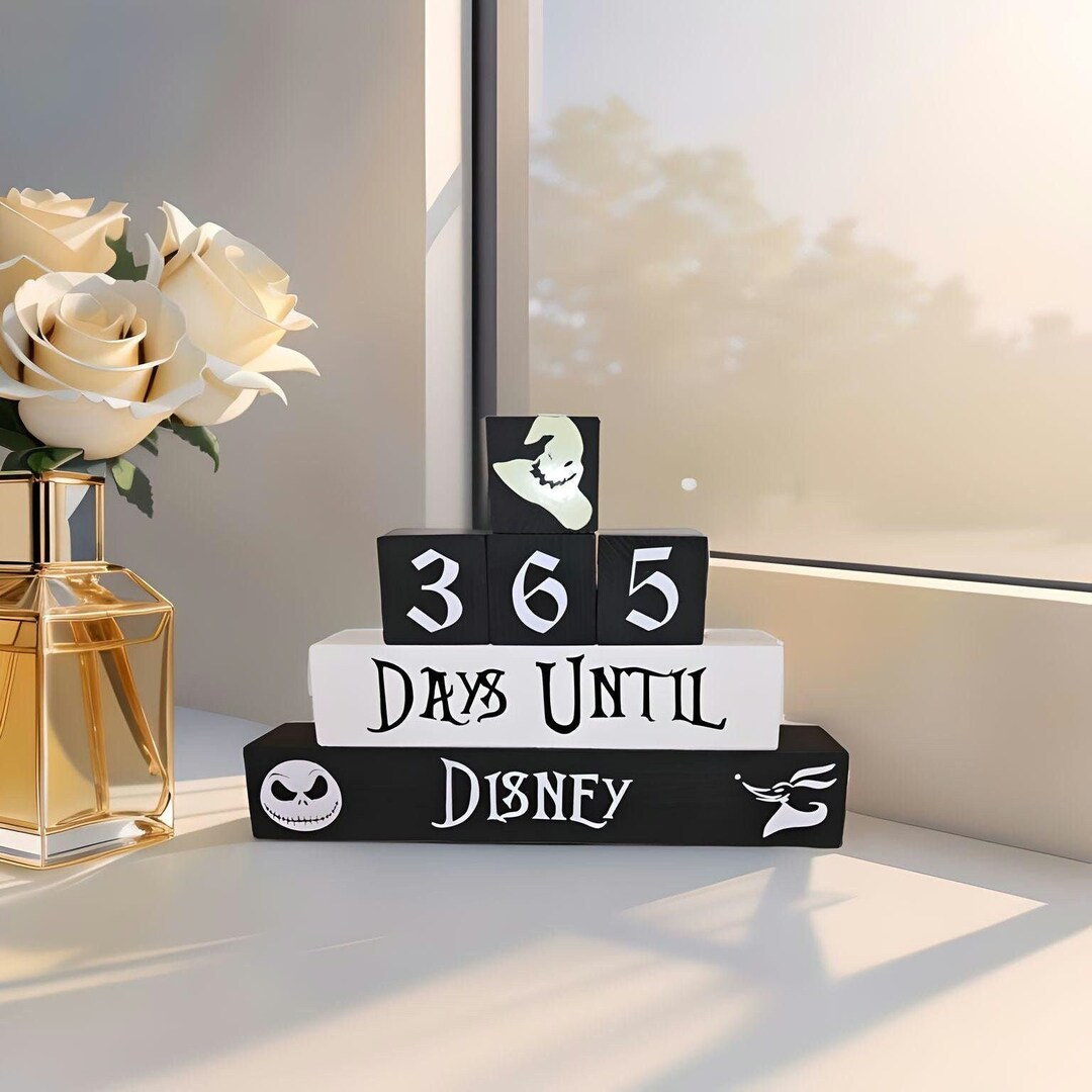 365 Day Disney Countdown Blocks - Etsy
