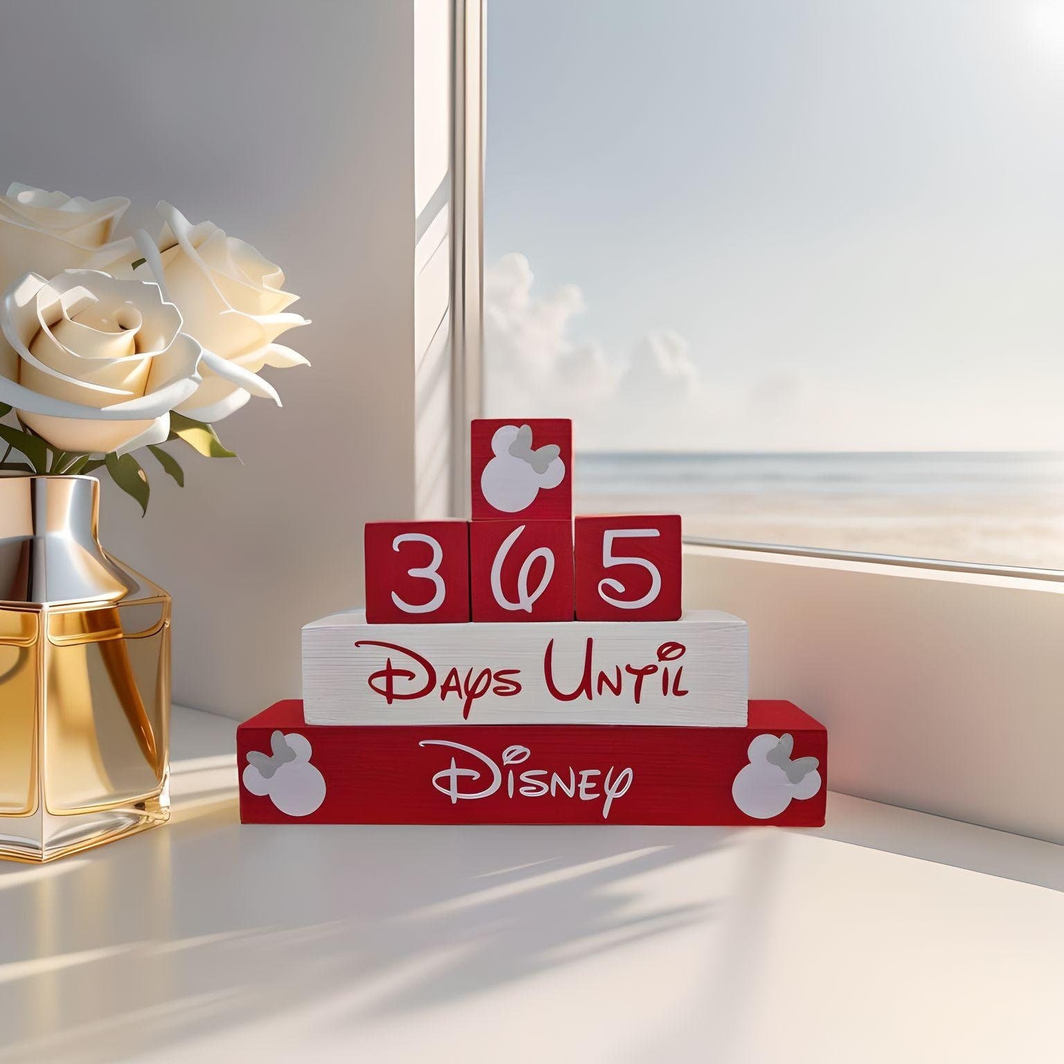 365 Day Disney Countdown Blocks - Etsy