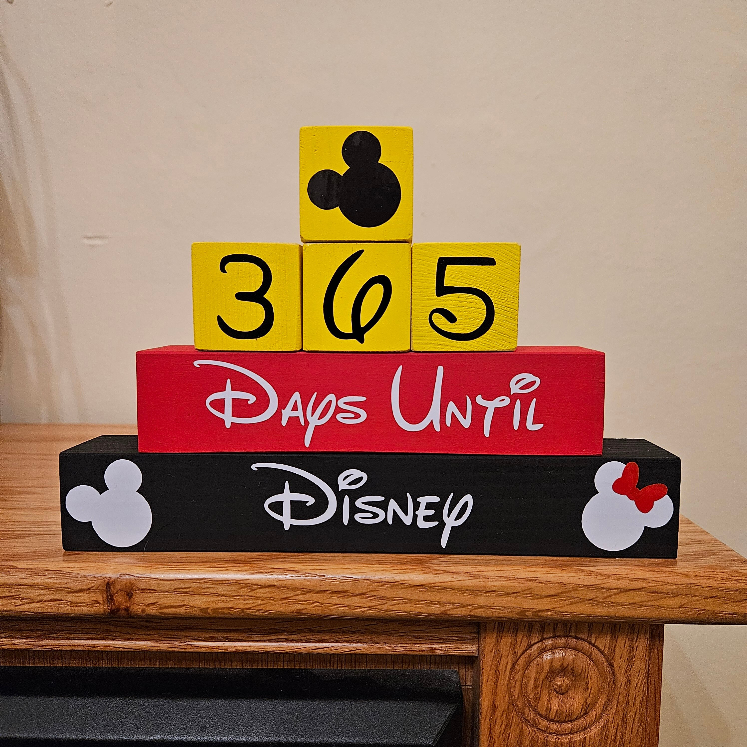 365 Day Disney Countdown Blocks - Etsy