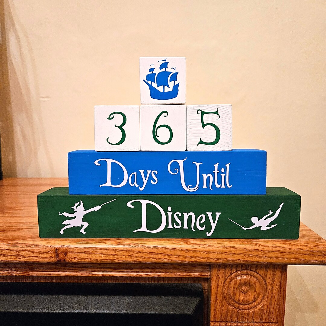 365 Day Disney Countdown Blocks - Etsy
