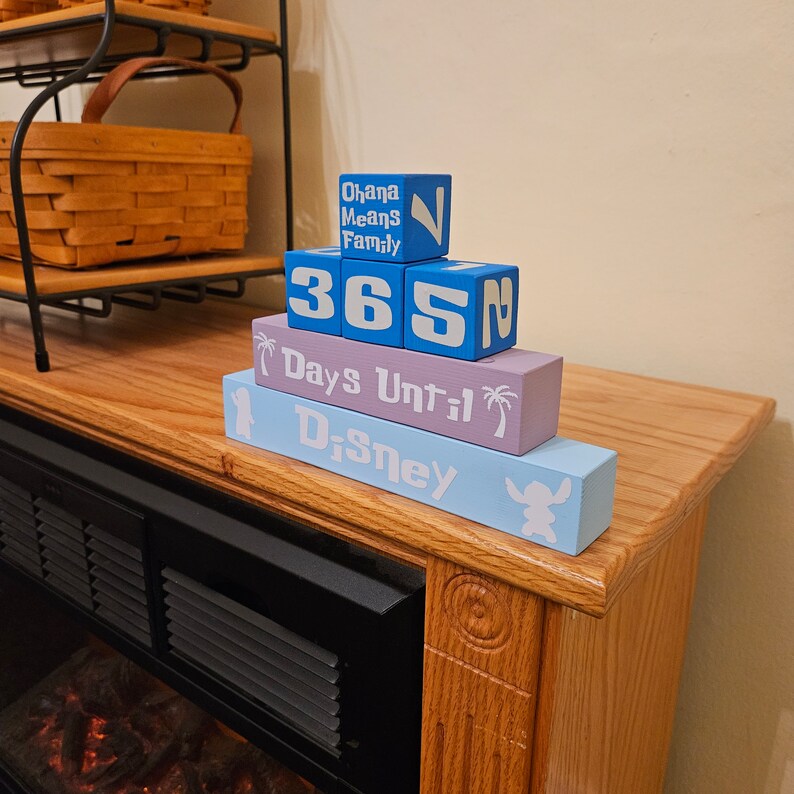365 Day Disney Stitch Countdown Blocks - Etsy