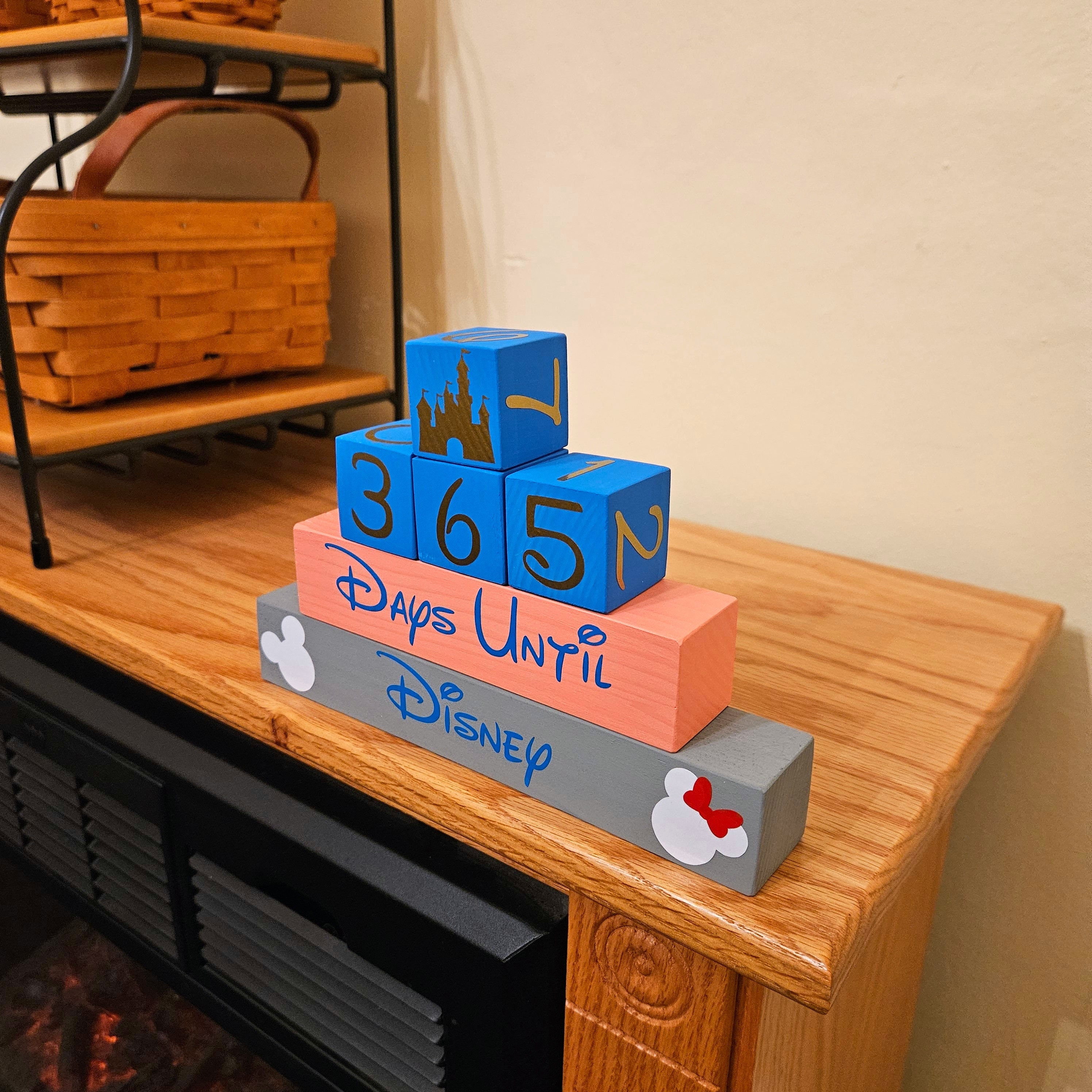 365 Day Disney Castle Countdown Blocks - Etsy