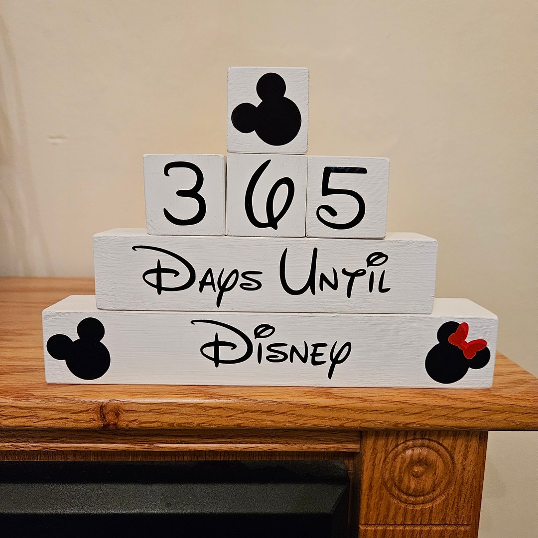 365 Day Disney Countdown Blocks - Etsy