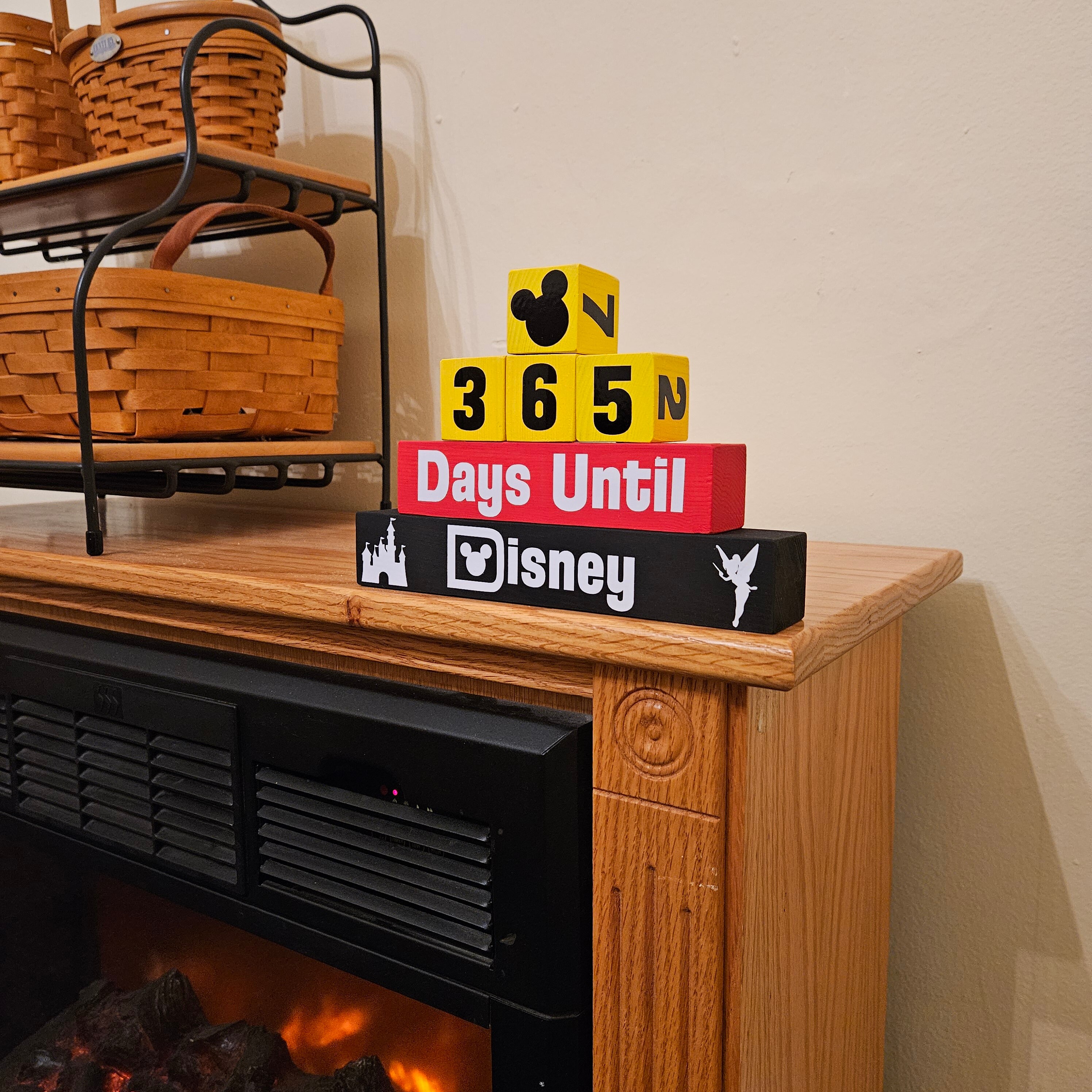 365 Day Disney Countdown Blocks - Etsy