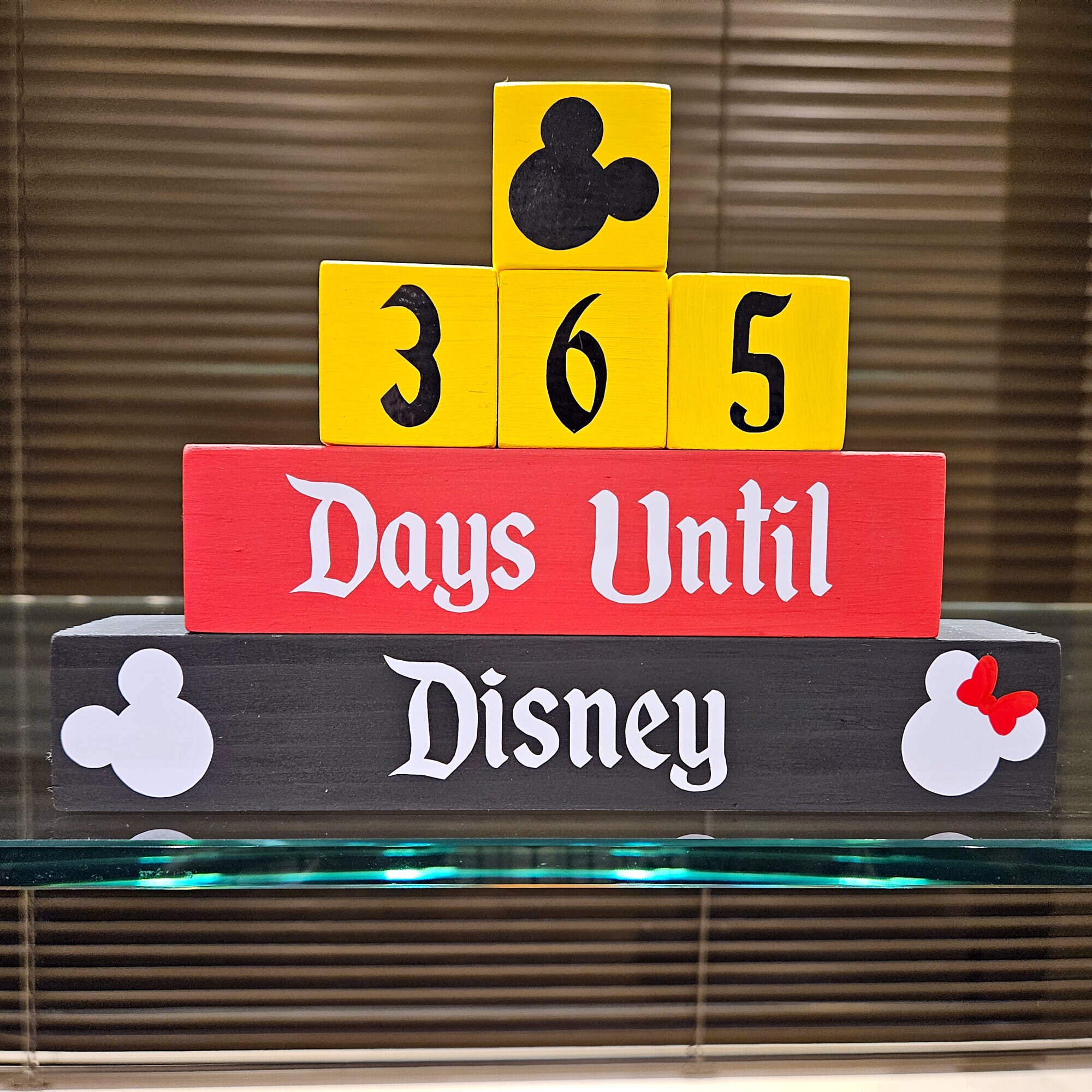 365 Day Disney Countdown Blocks - Etsy