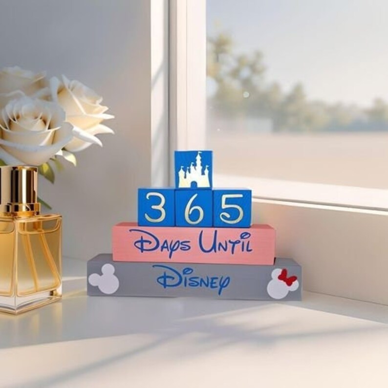 365 Day Disney Castle Countdown Blocks - Etsy