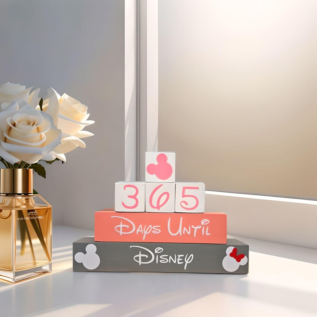 365 Day Disney Countdown Blocks - Etsy