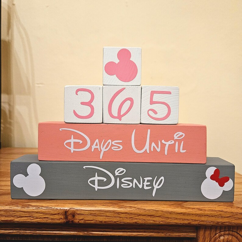 365 Day Disney Countdown Blocks - Etsy