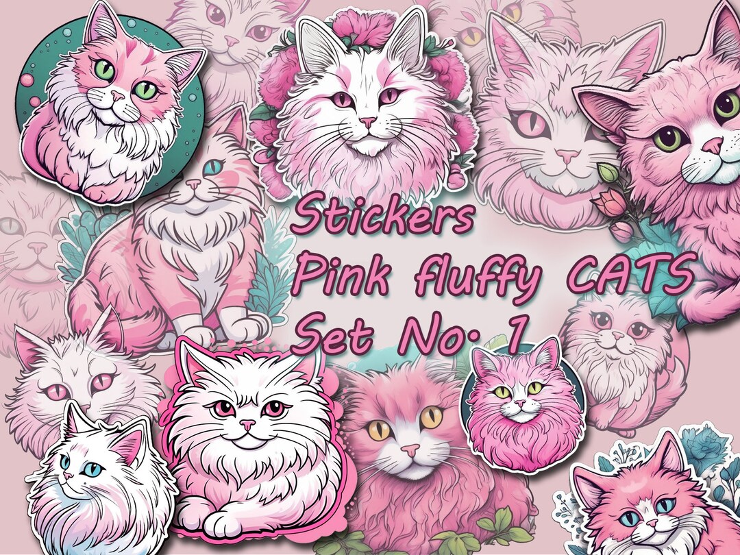 20-stickers-cliparts-svg-png-jpeg-pink-cat-fluffy-etsy