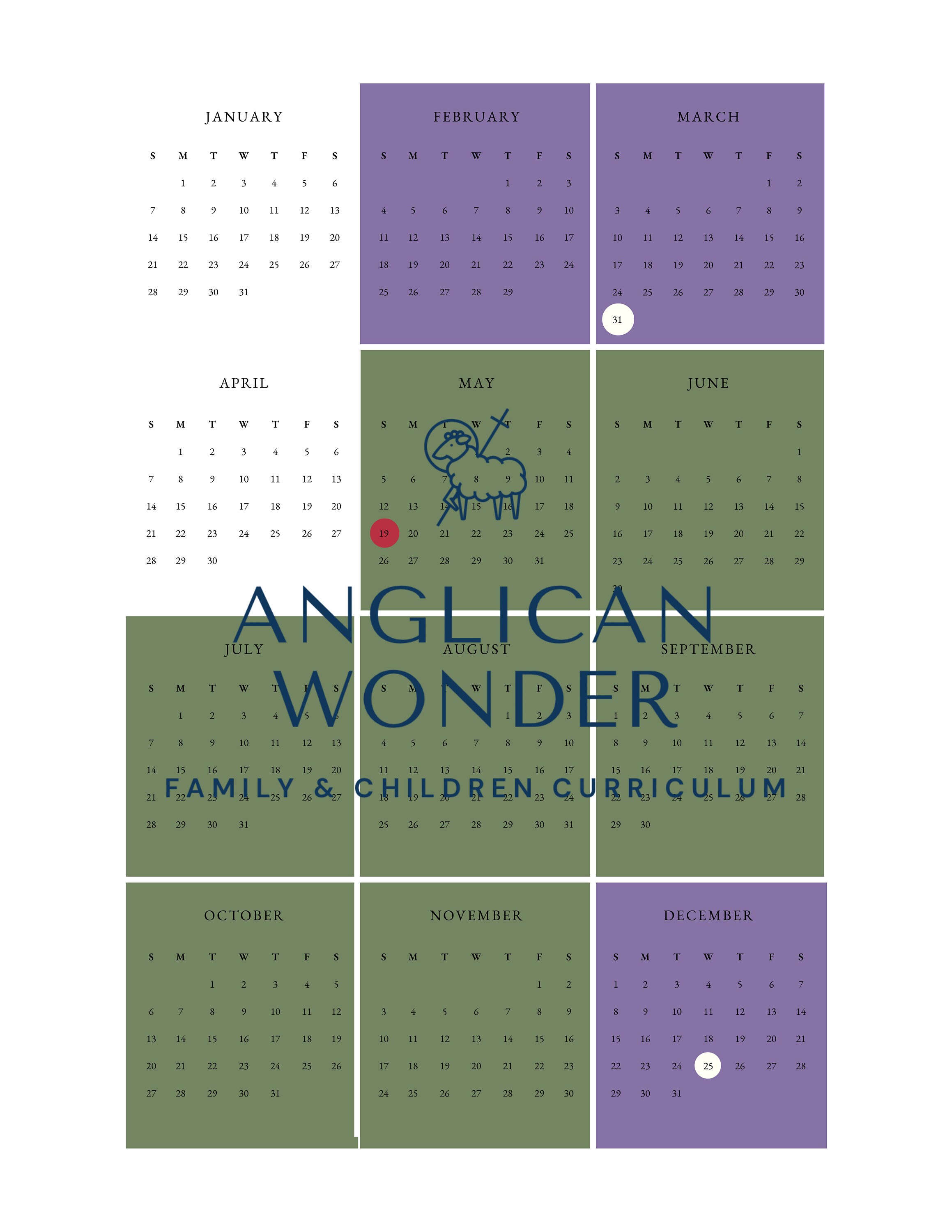 Anglican Liturgical Planner Printable Etsy
