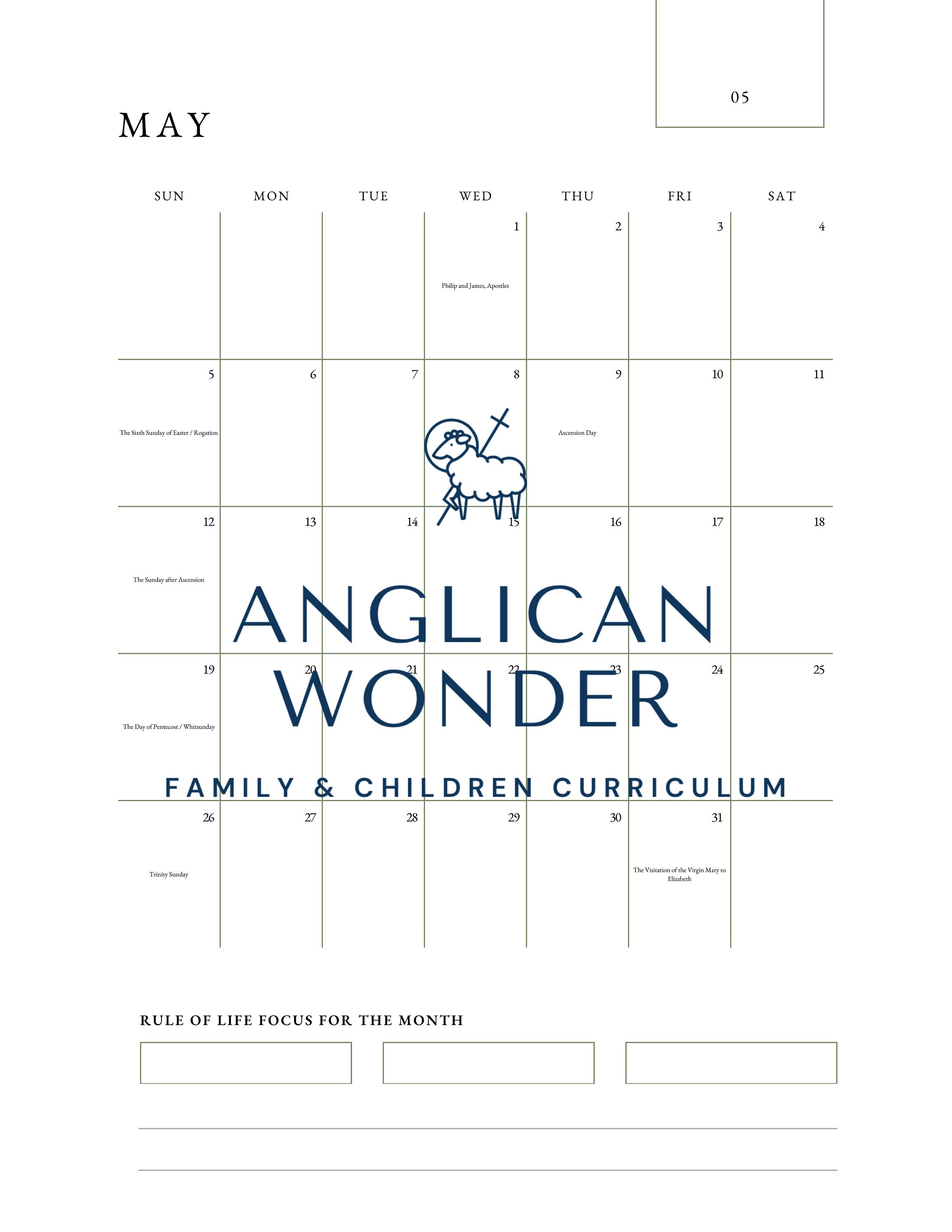 Anglican Liturgical Planner Printable Etsy