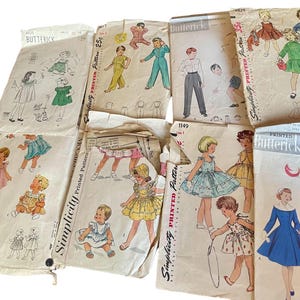 Vintage 1950’s Sewing Patterns Children’s Clothing