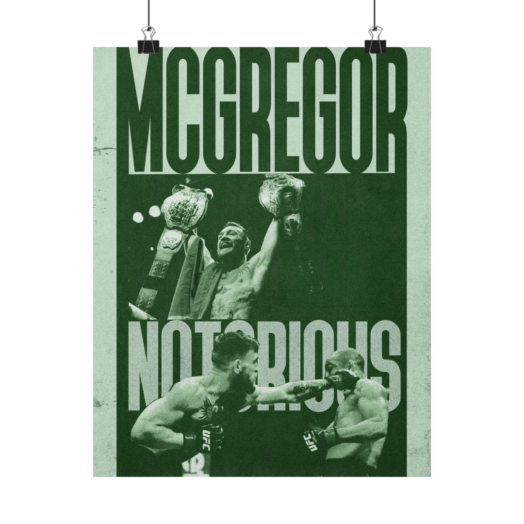 Póster Grande De Conor McGregor UFC - 61x91.5 Cm, Tamaño 24x36 Pulgadas, Oficial Enrollado En Tubo
