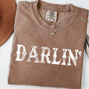 Darlin' Shirt, Darlin' Png, Cowgirl Shirt, Western Cowgirl Shirt, Southern Shirt, Western T Shirt, Gift For Her, Country Girl Shirt, Cowgirl
