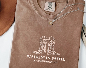 Walking In Faith Png, Christian Western Png, Christian Png, Walk by Faith Shirt, Christian Shirt for Women, Jesus Shirt, Faith Based Gift