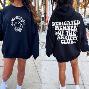 Dedicated Member Of the Anxieny Club SVG, Anxieny Club, Fueled by Anxiety Svg, Anxieny Svg, Anxieny Png, Trendy Shirt Designs, Retro Svg Png